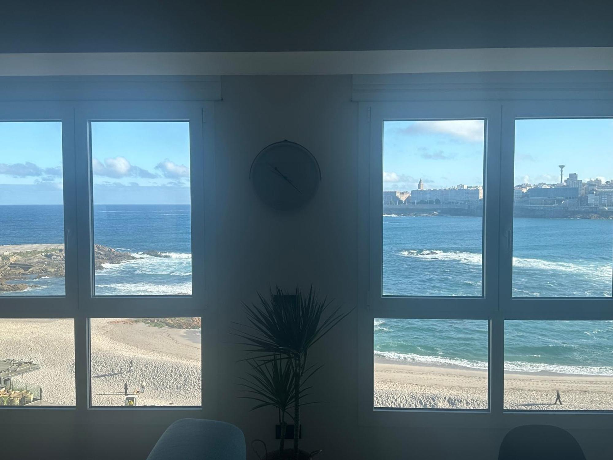Piso Con Vistas A La Playa De Riazor Apartment A Coruña Exterior foto
