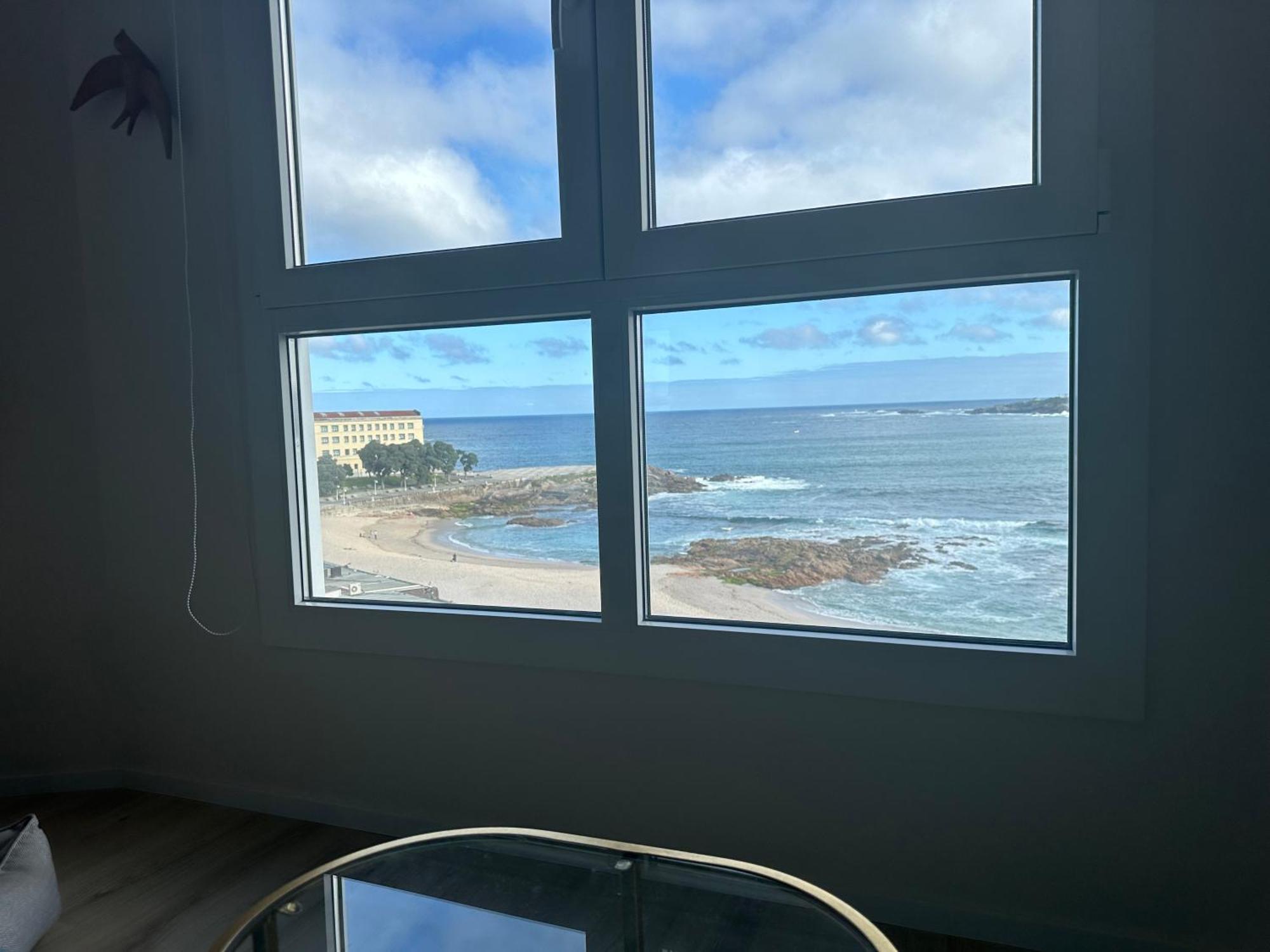 Piso Con Vistas A La Playa De Riazor Apartment A Coruña Exterior foto